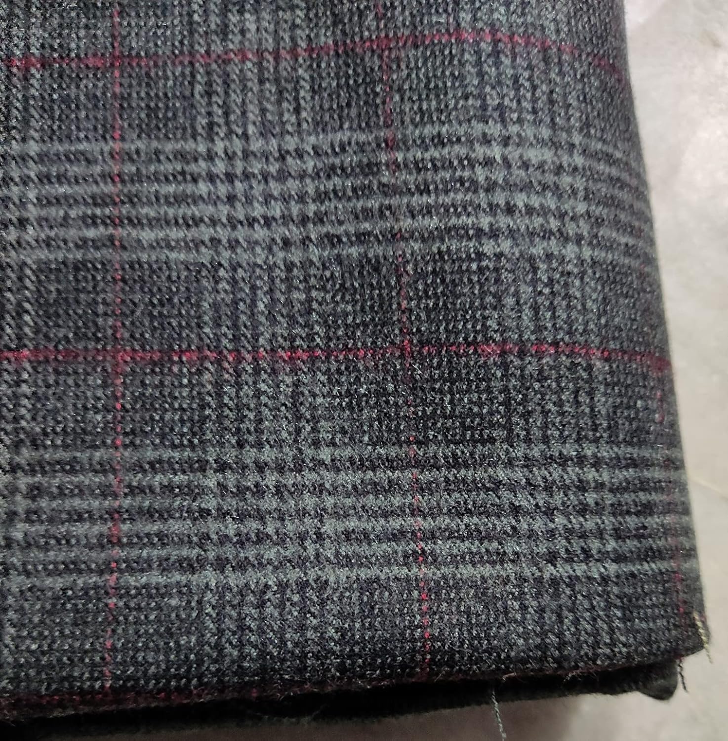 Buy WINTER COTSWOOL DOUBLE WOOL UNSTITCHED CHECK FABRIC Women's Kurti