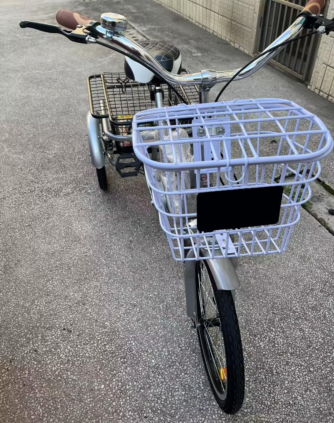 Amazon | 6 段変速三輪車、大型後部ショッピング バスケット付き、大人 