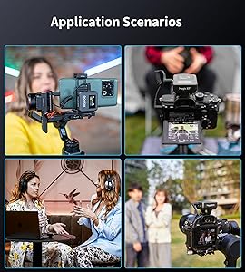 Godox Wireless Lavalier Microphone for iPhone/Android/Camera/PC/Laptop with Lightning/USB-C/Plug, 48KHz 24Bit, Noise Cancellation for Video Recording, Vlog, YouTube, TikTokAll-Powerful