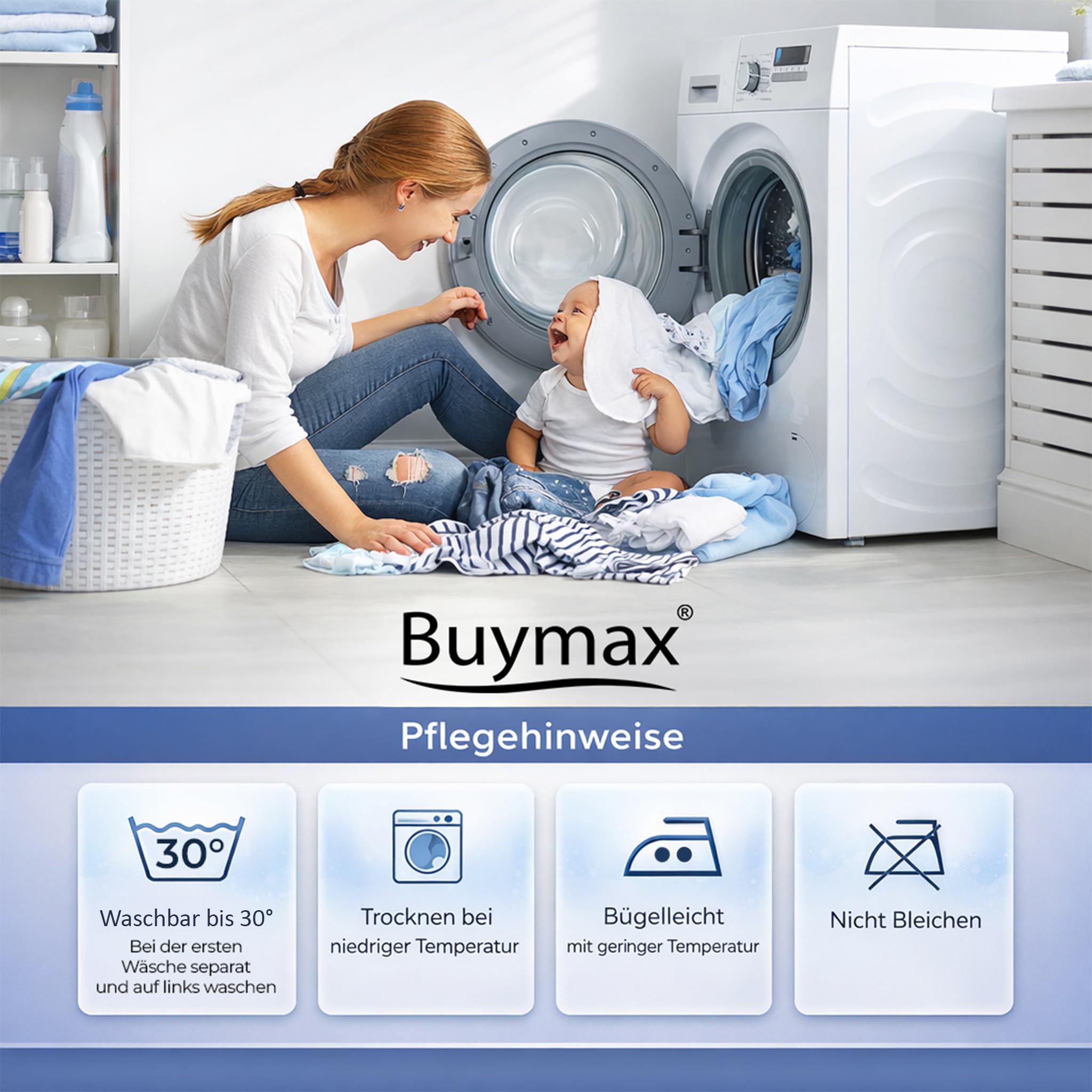Buymax® Biber Bettwäsche 155x220 cm Flauschige Winterbettwäsche 2 Teilig 100% Baumwolle mit Reißverschluss Flanell Bettwäsche-Set mit Kissenbezug 80x80cm