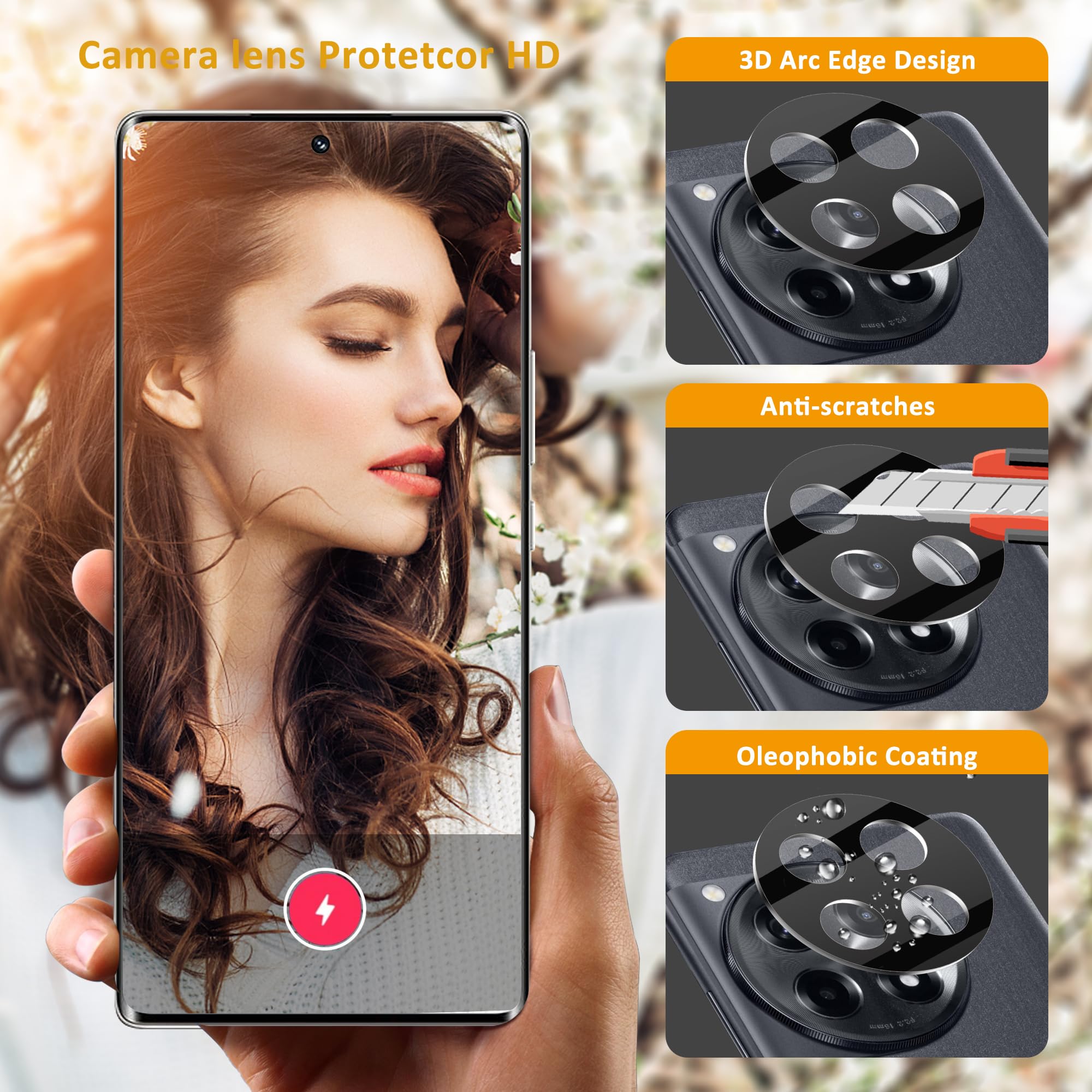 Pellicola Vetro Temperato Oneplus 12 in Accessori Cellulari