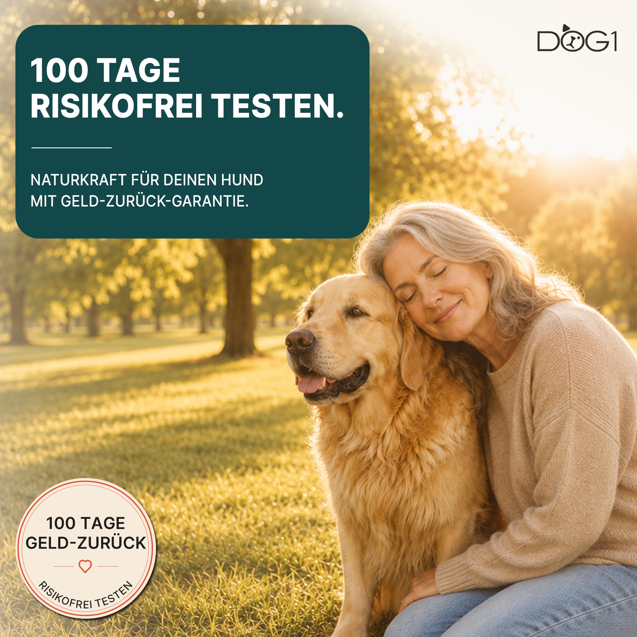 DOG1 Probiotika Pulver für Hunde – Made IN Germany - Unterstützt Darmflora & Verdauung - Probiotika Hund bei Durchfall - Präbiotika & Darmkur Pulver – Von Tierärzten entwickelt - 100g