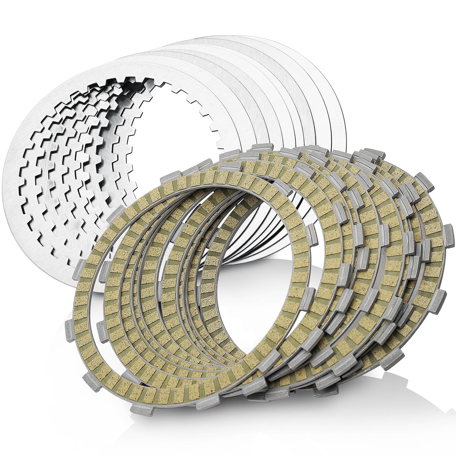 Extra Plate Clutch Kit Disc friction plate compatible with Harley Davidson Touring Softail Dyna Trike Twin Cam 1998-2017, Evolution 1340 1998-1999, Replace of HD P/N 37980-10 307-30-10013