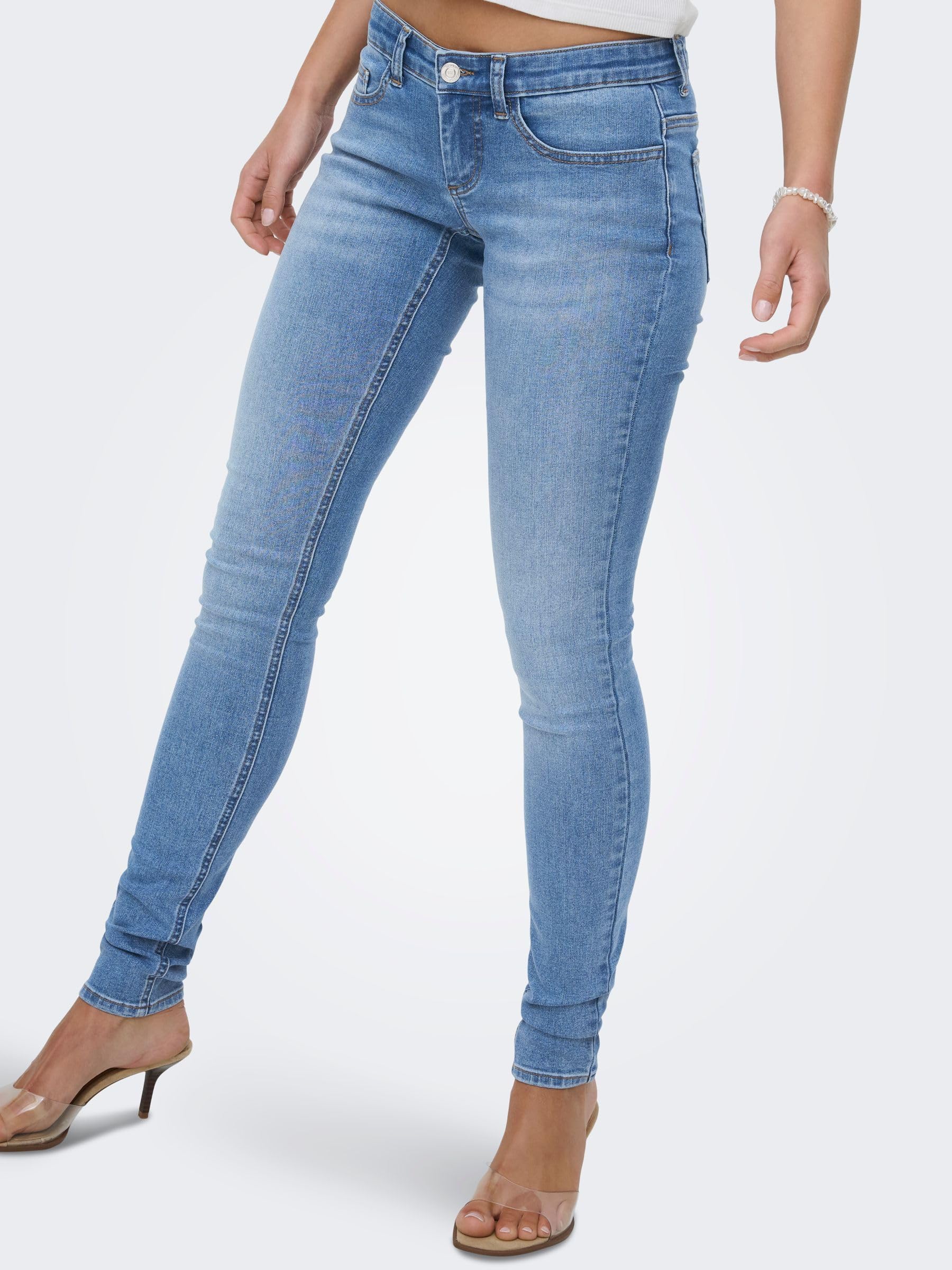 ONLY Female Skinny Jeans ONLCORAL Niedrige Taille Skinny Fit Jeans
