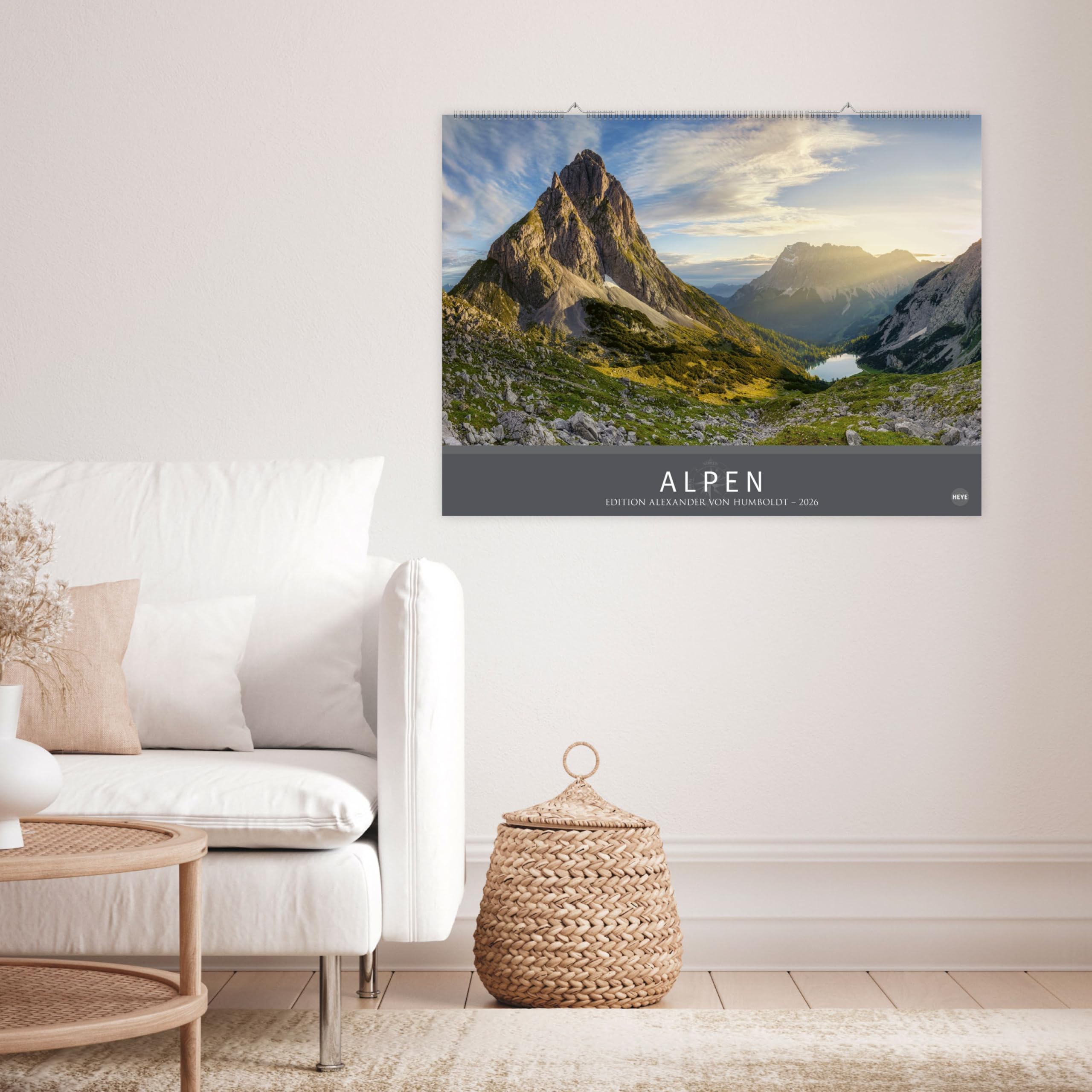 Alpen - Edition Alexander von Humboldt Kalender 2026: Alexander von Humboldt-Reihe. Hochwertiger Foto-Wandkalender mit atemberaubenden Landschafts-Fotos. Foto-Kalender XXL. Querformat.