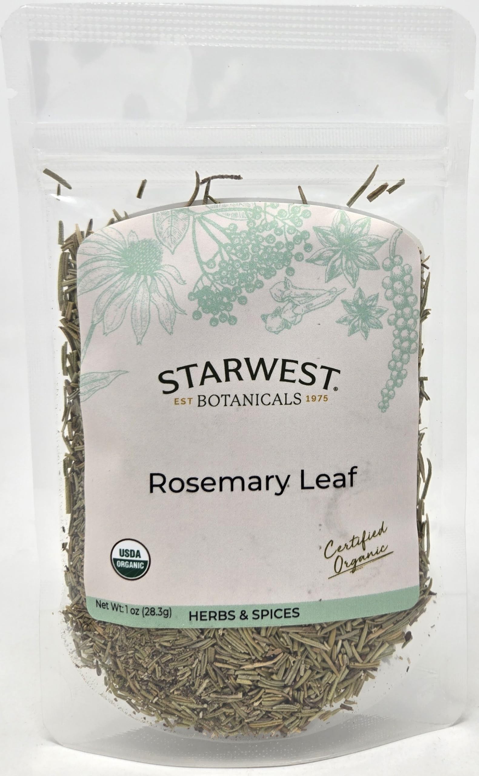 Amazon.com : Rosemary Leaf Whole Organic - 1 oz : Rosemary Spices