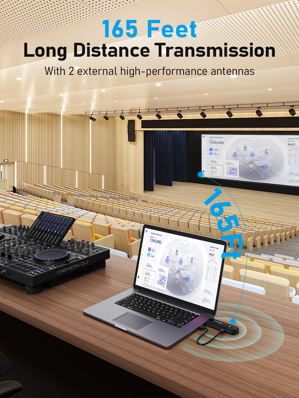 Lemorele 4K 5G HDMI Wireless Transmitter & Receiver, HDMI Radio Transmission, Supports 8TXS to 1 RX, HDMI for Streaming Video & Audio from Laptop/PC/Camera to Monitor/Projector/TV