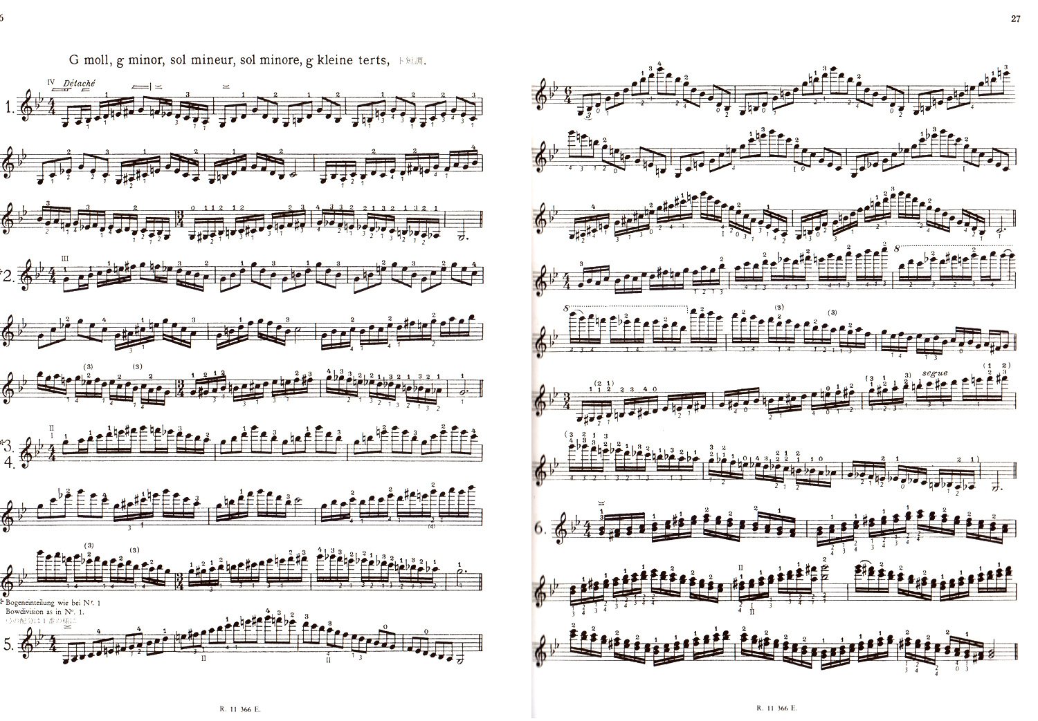 Carl Fleisch - The Scales System - Scales Exercises Through All Major and Mollton Types - Students for Violin - with Colourful Heart-Shaped Note Clip