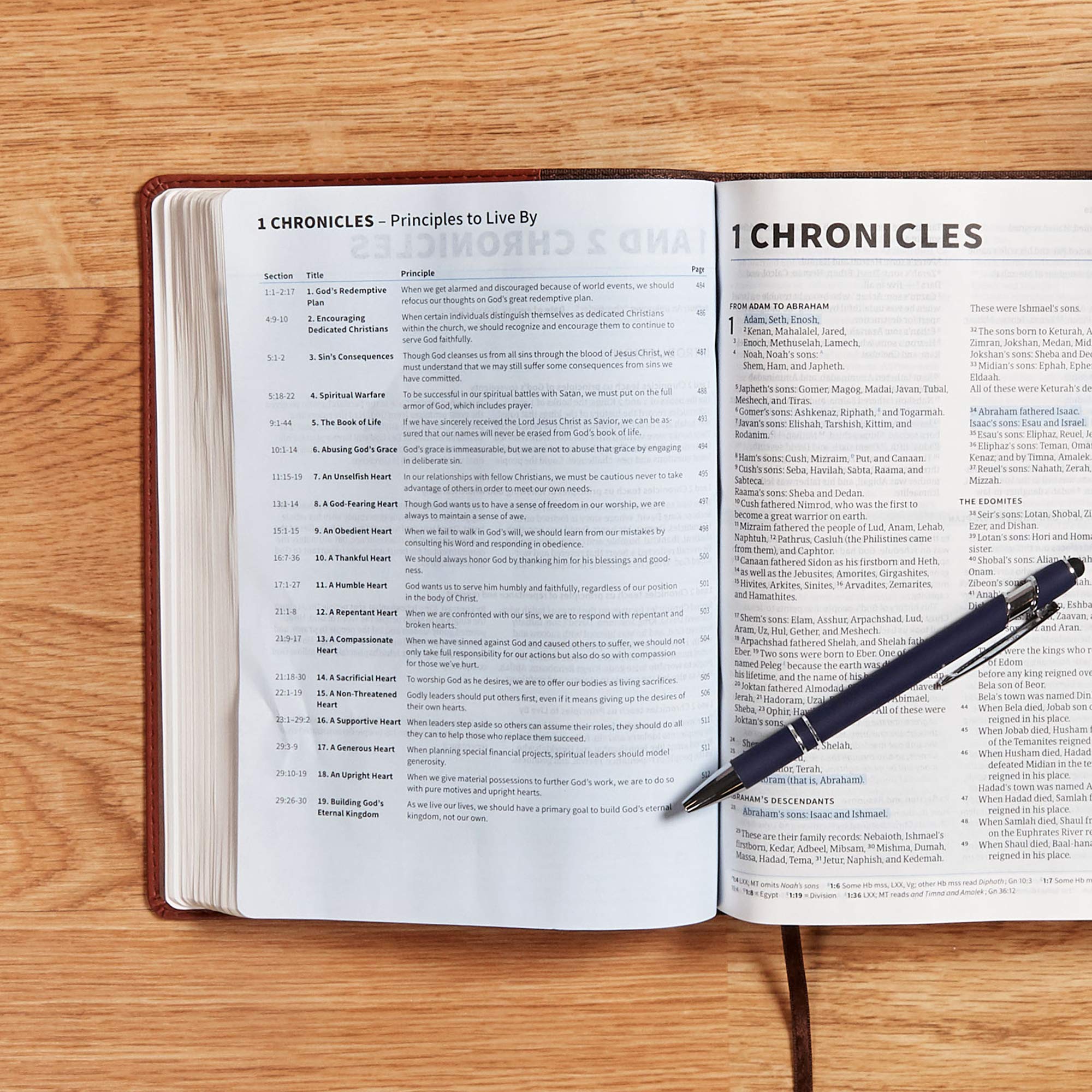 CSB Life Essentials Interactive Study Bible, Brown LeatherTouch, Black Letter, Study Commentary, Life Principles, QR Codes, Videos, Easy-to-Read Bible Serif Type - Image 4