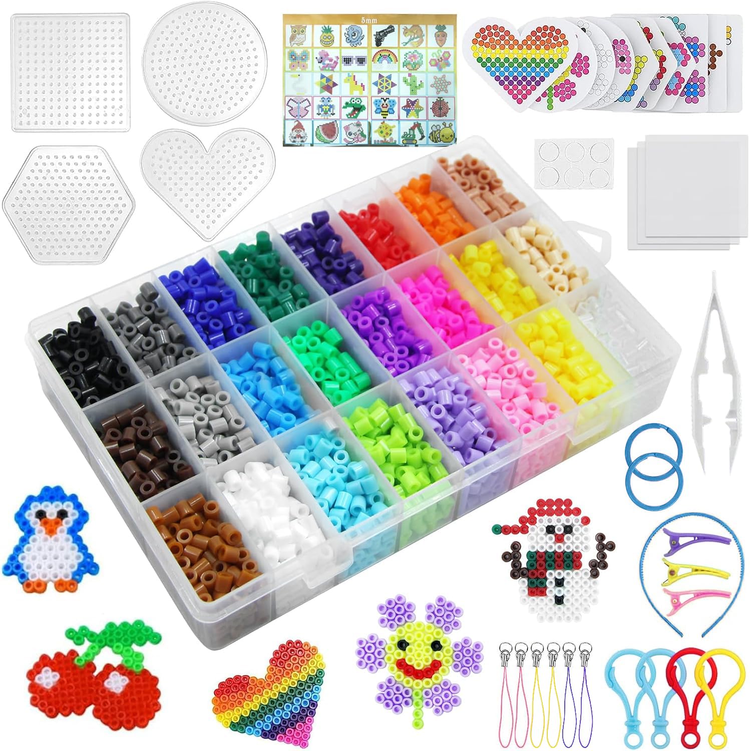 Kit De Perles Fusibles Enfant - Dessin Animé - Loisir Créatif Cadeau Garçon Noël