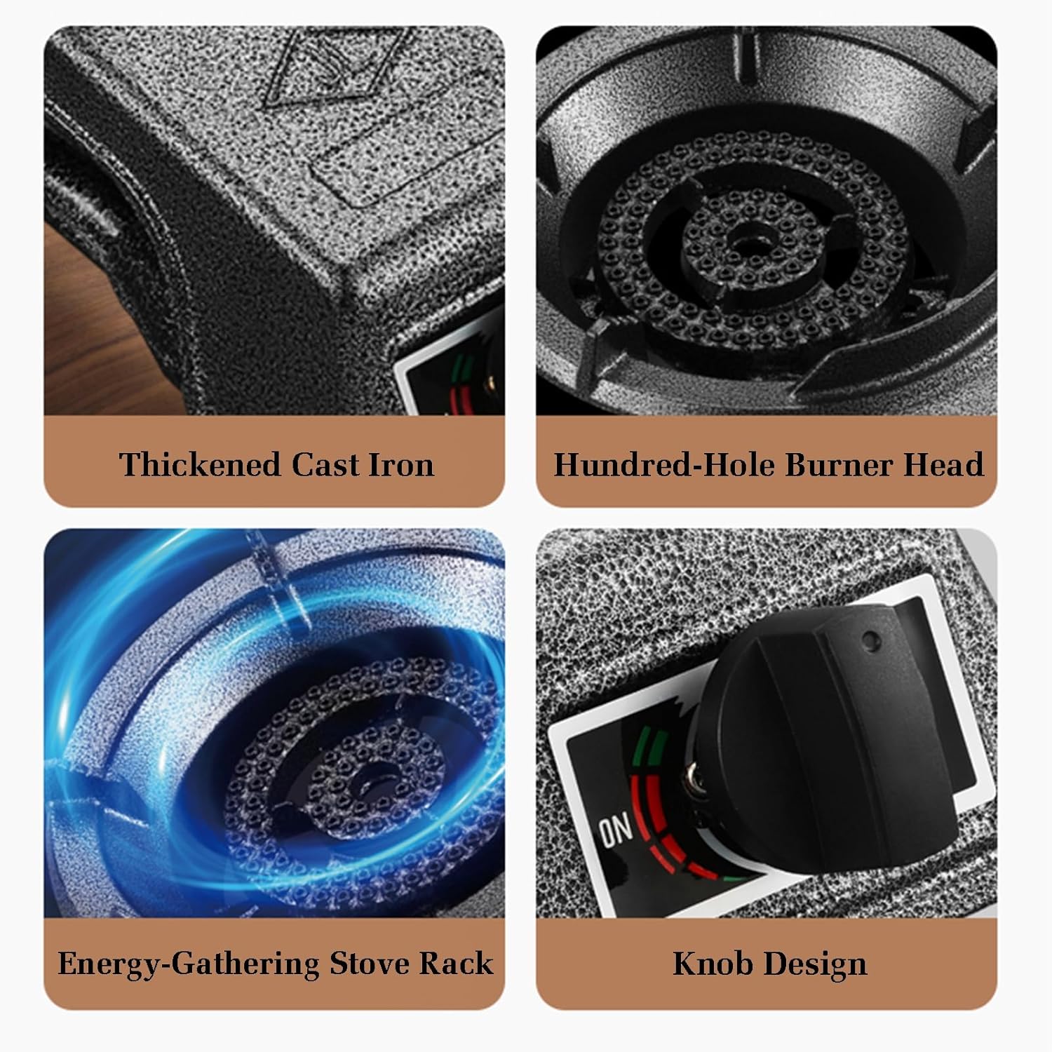 Gas Stove Single Burner,7.0KW Cooktop,kitchen Counter Top,Flameout Protection,with Valve and Connecting Pipe,for Liquefied Petroleum