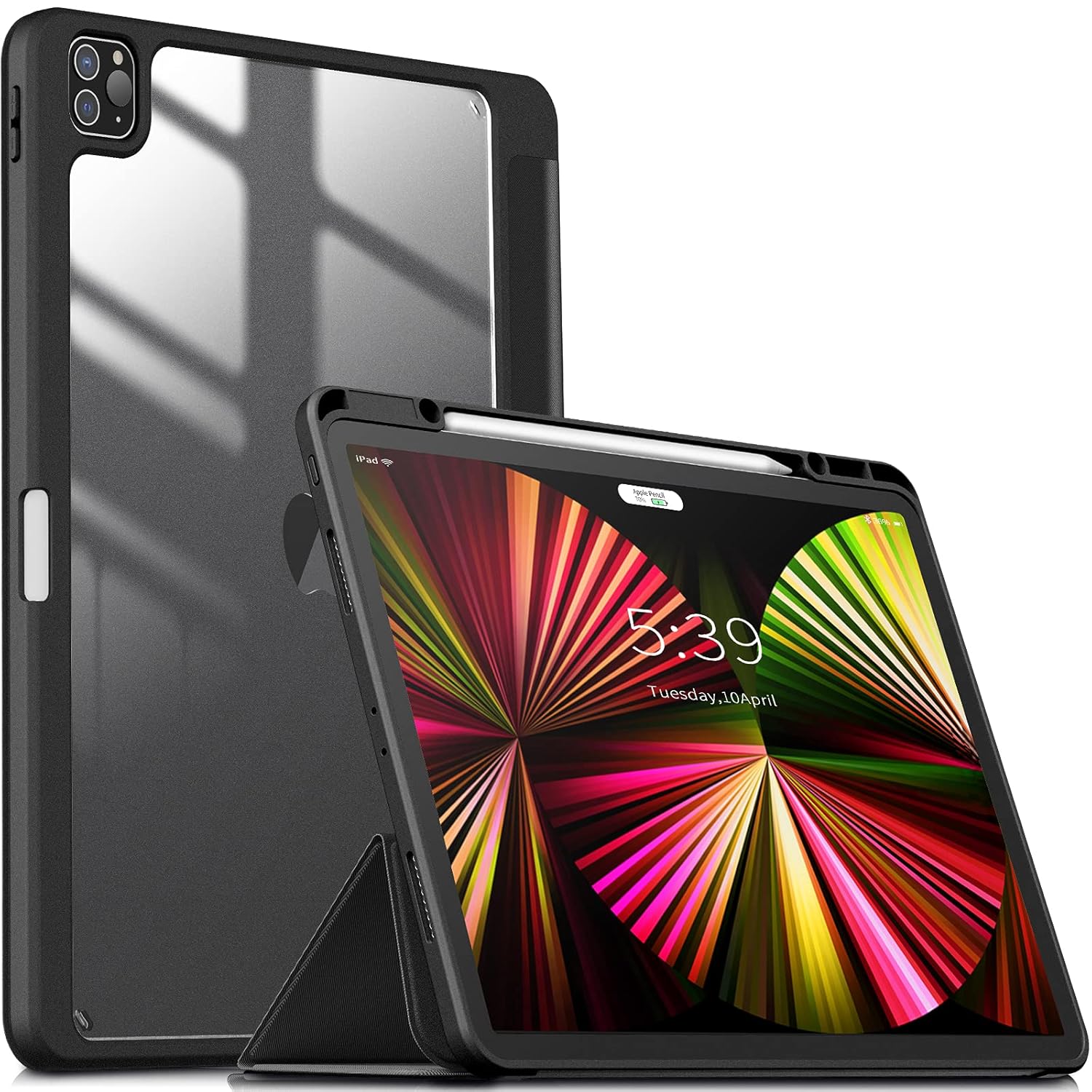 INFILAND Compatible with iPad Pro 12.9 inch 2021 5th Generation Case