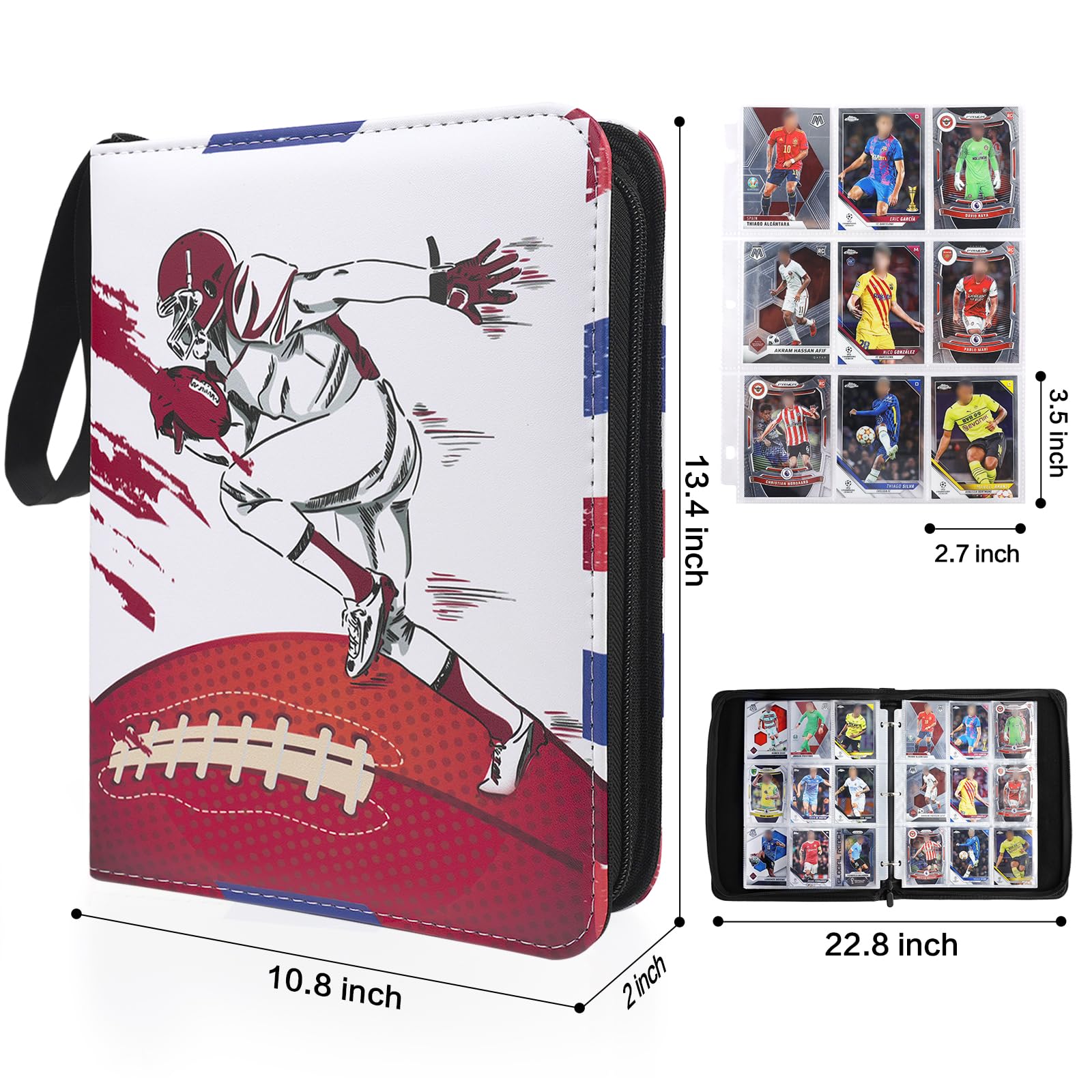 Amazon.co.jp: Silkchio フットボールカードバインダー 900