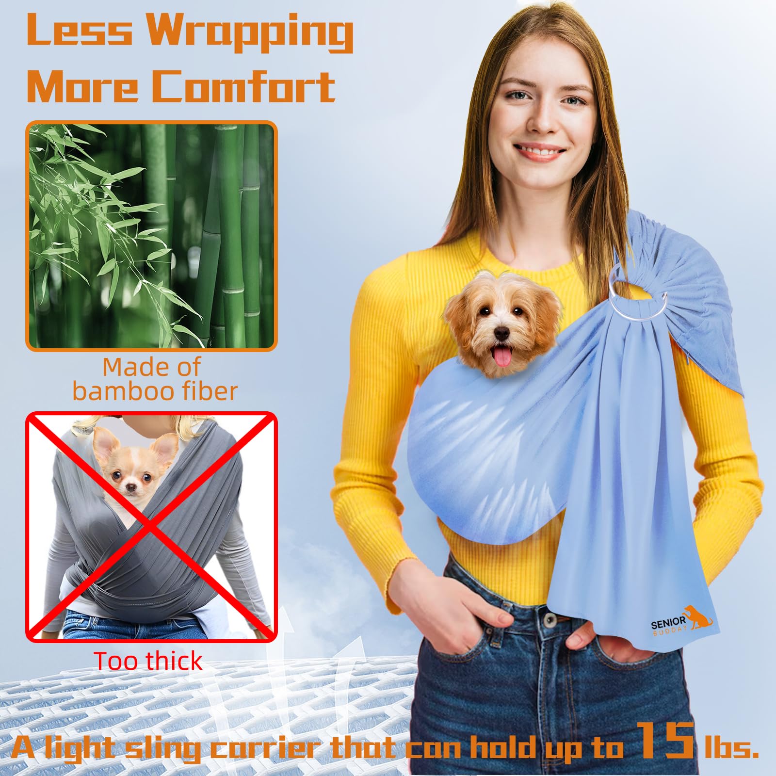 Amazon.com : Dog Sling Carrier for Small Dogs,Carrying Wrap Anti