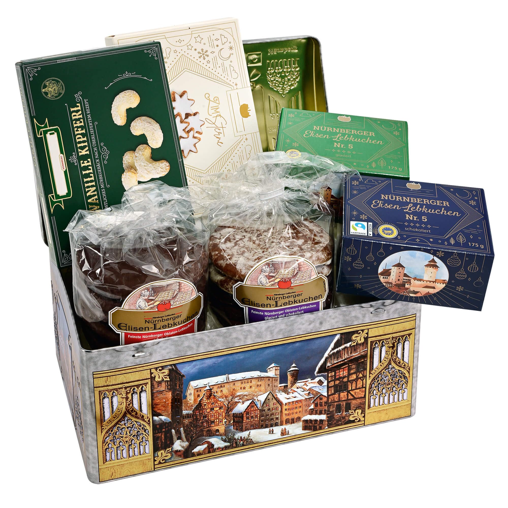 Silbertruhe Nürnberger Altstadt mit Gebäckmischung, ca. 1.100 g