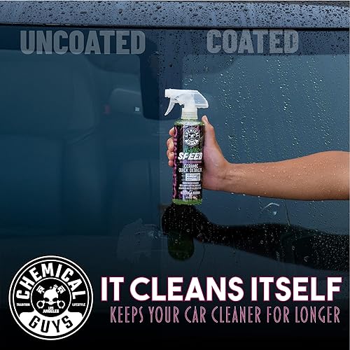 Miniatura 9 de Chemical Guys HydroSpeed - Detallador rápido de cerámica en aerosol SiO2 para autos, camiones, SUV, motocicletas y RV, aumenta el brillo, protección