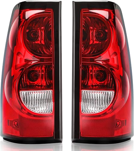 Tektend Luces traseras compatibles con Chevy Silverado 1500 2500 3500 montaje de luces traseras de repuesto estilo de fábrica, lado del pasajero