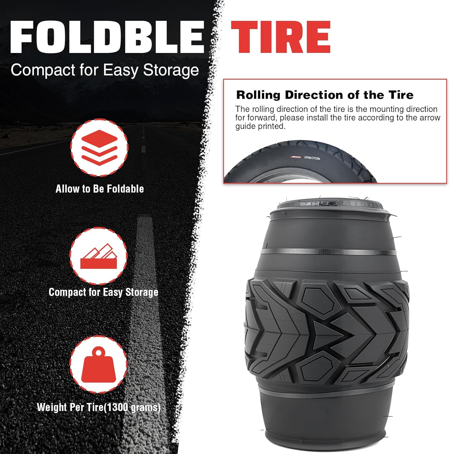 ZUKKA 20/26x 4.0 E-Bike Tire 1/2 Pack Fat Tire High Performance Fat Tire/White Wall Tire Replacement Tire Folding Mountain Bike Tire High-Density Bike Tires for MTB E Bikes