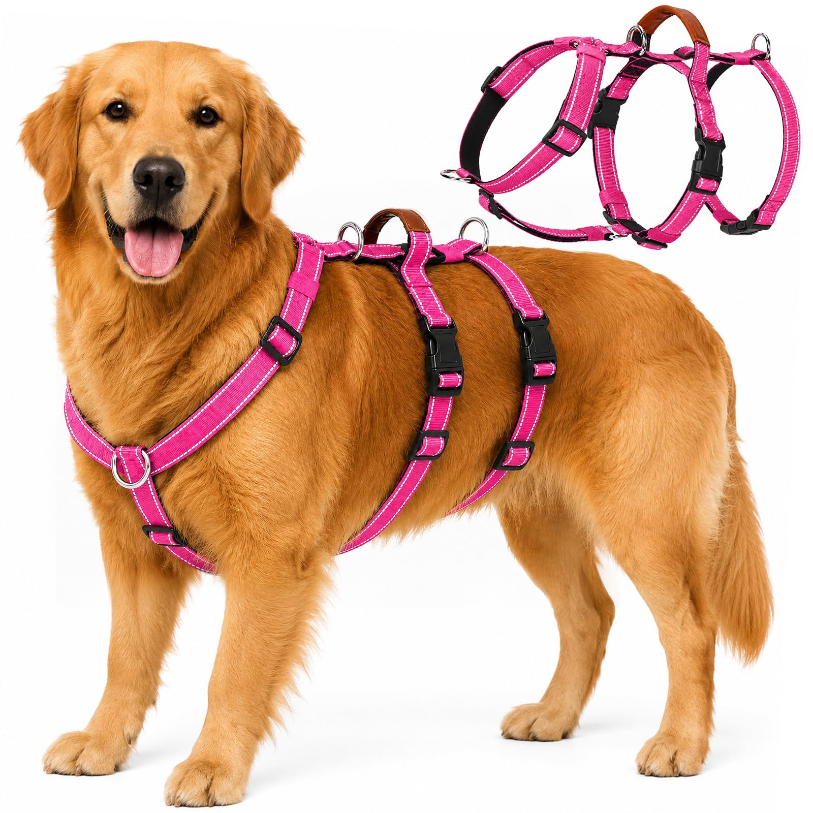 Olcyren Escape Proof Dog Harness with Front Clip for Medium and Large Dogs
