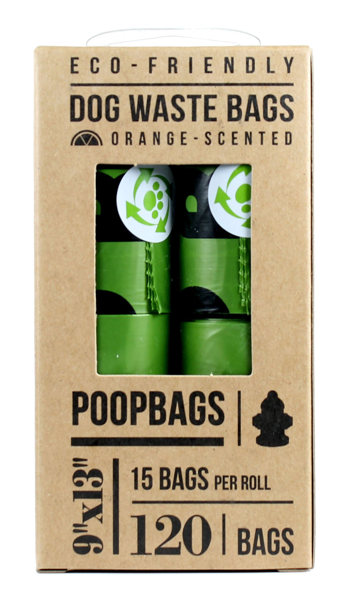 The Original PoopBags – Eco-Eco auf einer Rolle Haustierkotbeutel mit Orangenduft – 720 Beutel (48 Rollen mit je 15 Kotbeutel)