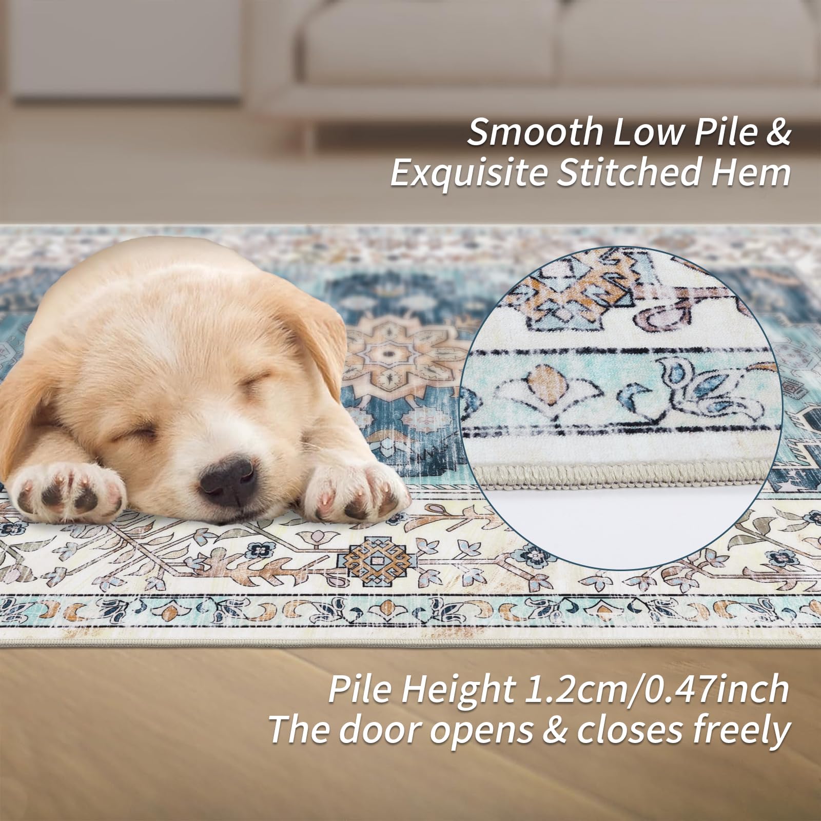 Enyhom Large Vintage Area Rug - Image 4