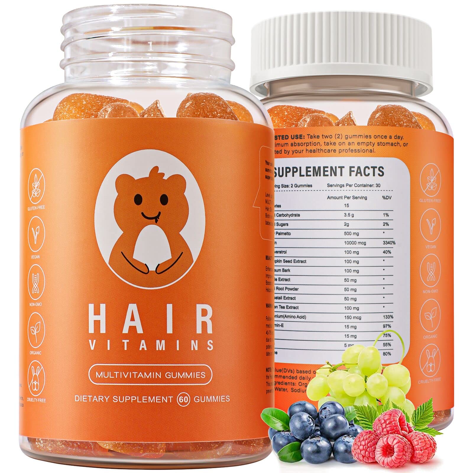 EXP DATE 05/2024 Vitamins Gummies, Hair Vitamins Gummies for Men