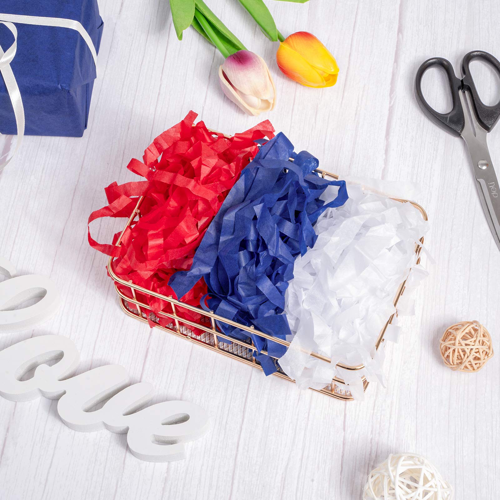 AnyDesign Patriotic Tissue Paper 90 Sheet Stars Stripes Balloon Tissue Paper 4th Of July American Flag Wrapping Paper Holiday Art Tissue For Independence Day Memorial Day Diy Supplies 14 X 20 Inch