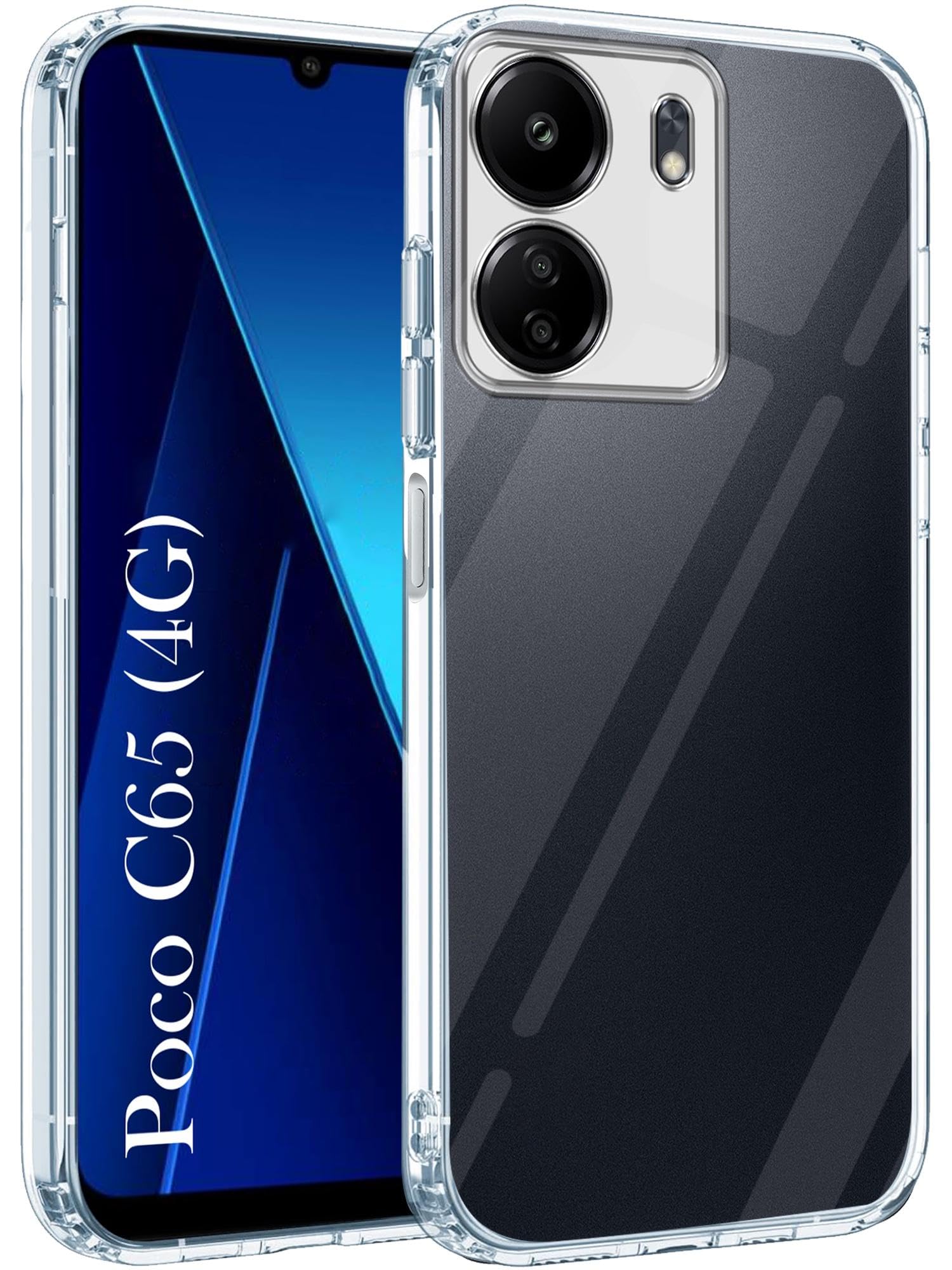 Jkobi Back Cover for Poco C65 (Silicone Clear Shockproof Case with Camera Protection | Soft and Flexible | Transparent) (B0CX1J5WMG) Amazon Price History, Amazon Price Tracker