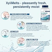 Vista 5 de Oracoat XyliMelts - Discos hidratantes para la boca seca, sin azúcar con xilitol, 230 unidades, sabor ligeramente dulce, alivio de 8 horas