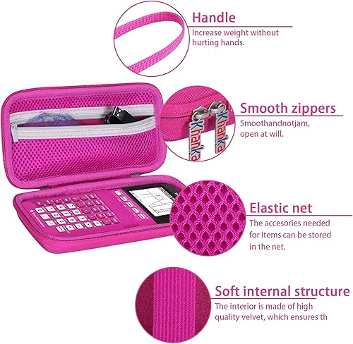Miniatura 6 de Khanka Stroage - Funda para calculadora gráfica de color Texas Instruments TI - 84 PythonTI-83 PlusTI-84 PlusTI-84 Plus CE Color Graphing, solo