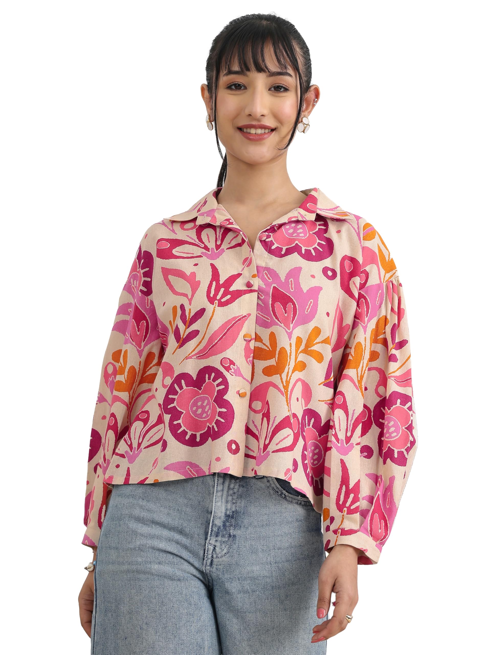libas Printed Cotton Shirt for Women-picture-52