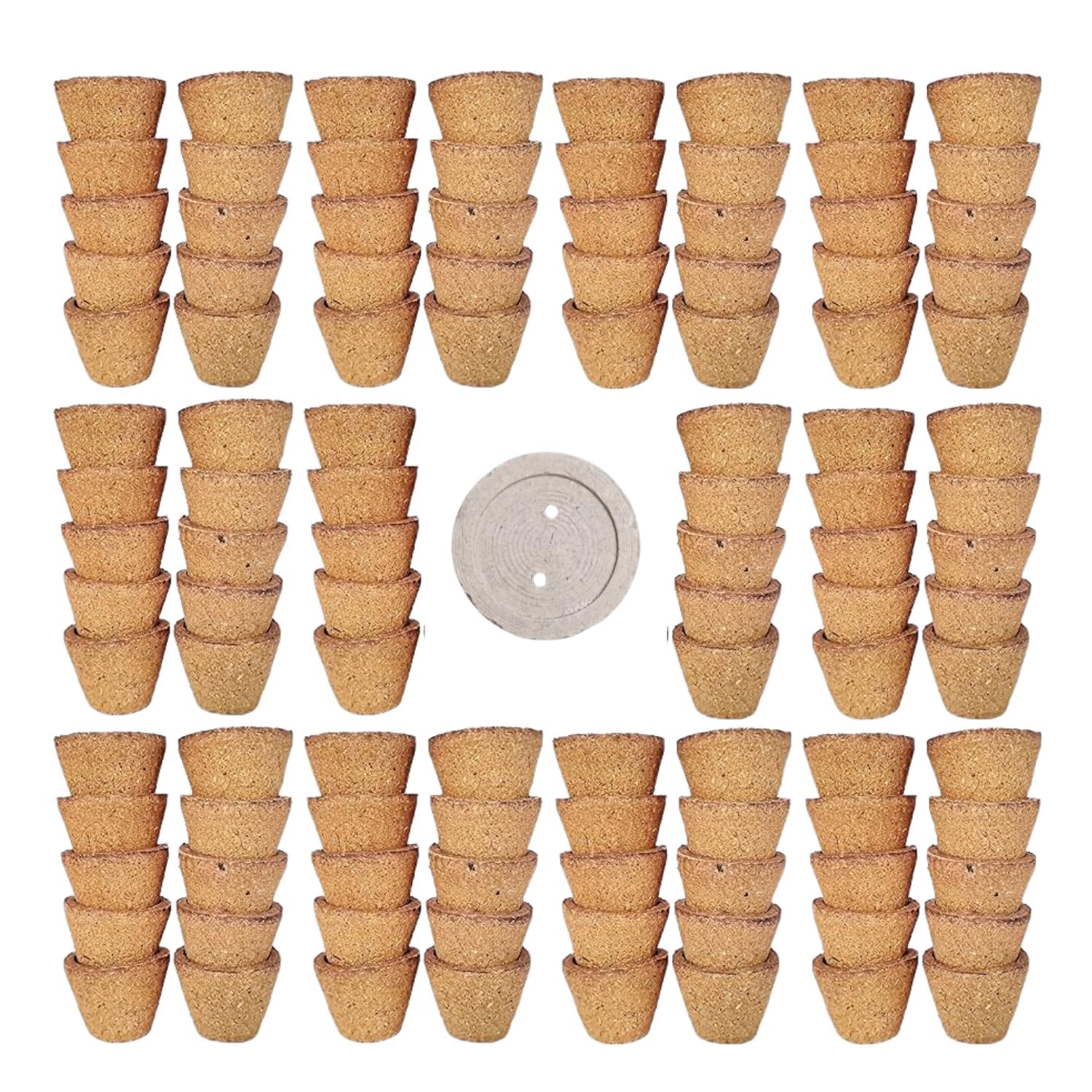 Triveni Organics Empty Sambrani Dhoop Cups for Pooja with Holder | 90 Havan Cups for Home, Festivals & Mandir Use | Natural Guggal Loban Sambari Cup Dhoop Dhuni Cones for Spiritual Cleansing & Ritual