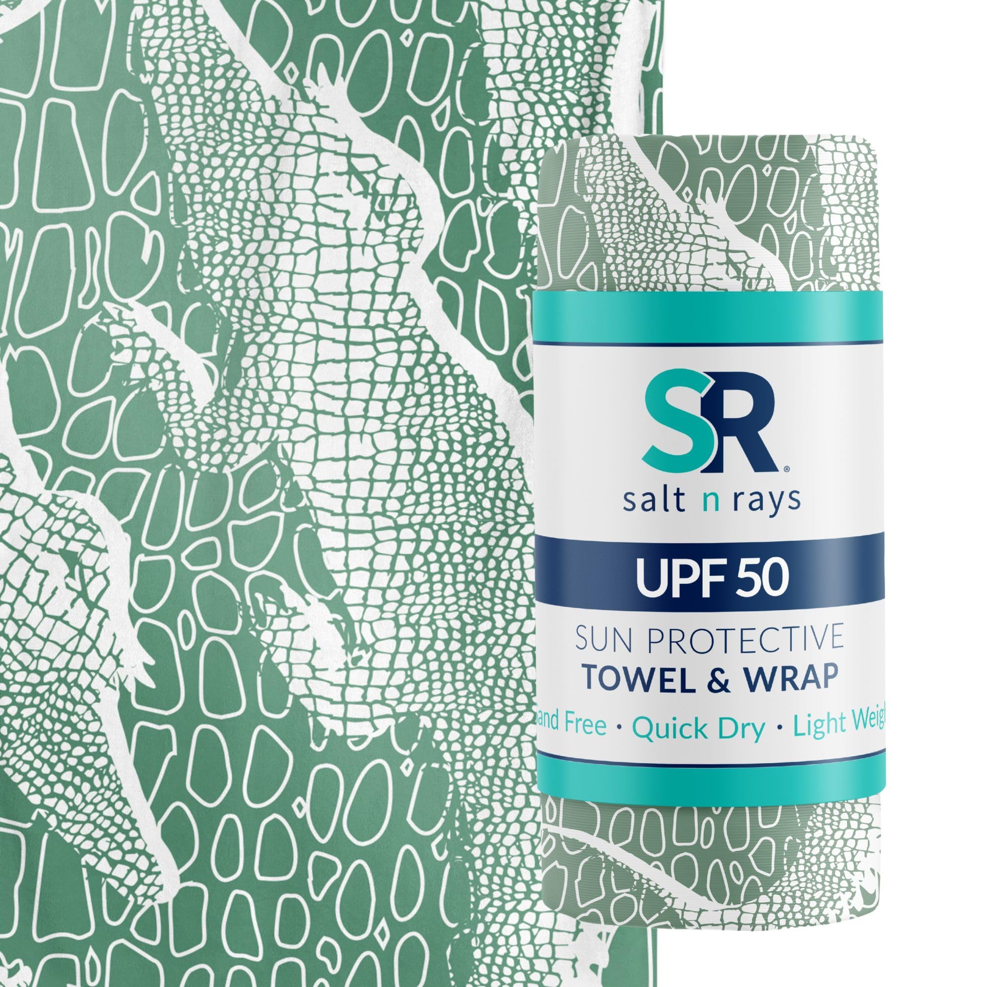 Salt n Rays UPF 50 Sol Wrap Towel Sun Protection (Gator River)