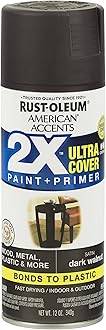 Rust-Oleum 327941 American Accents Spray Paint, Satin Dark Walnut