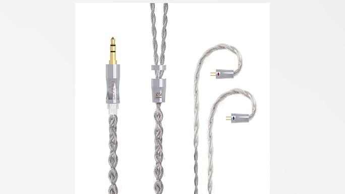 鍵盤楽器 2hp / Arp (Silver) Amazon.com: H HIFIHEAR 2Pin Earphone Cable,KBEAR Chord 4