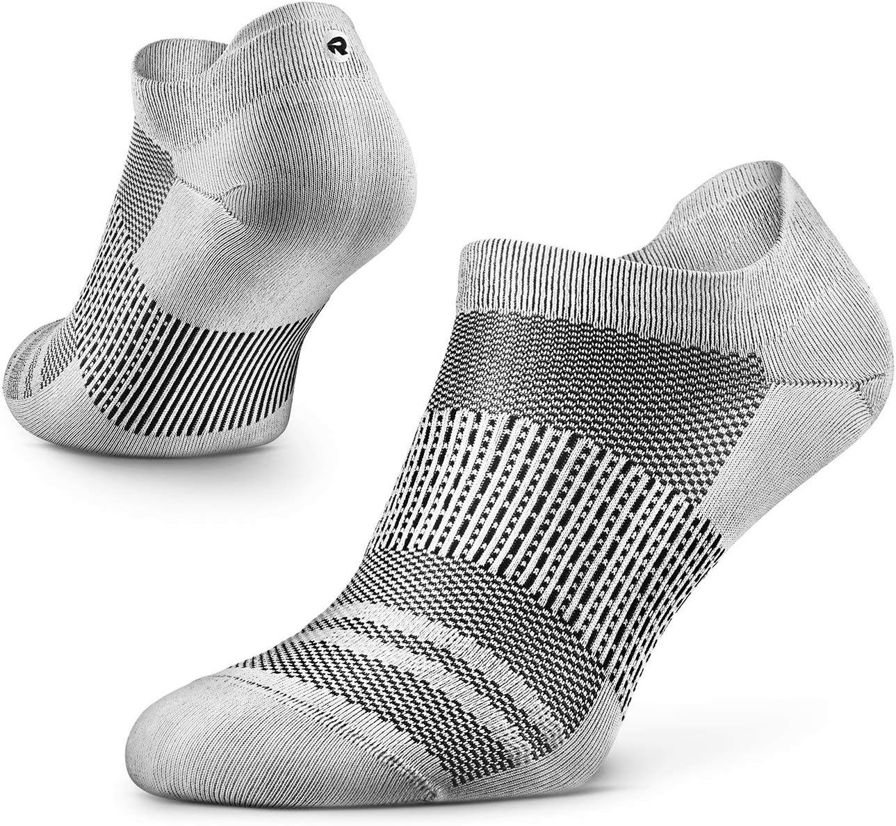 Rockay Agile Ultralight Running Socks for Men and Women, Thin, Ankle Cut, Arch Support, 100% Recycled, Anti-Odor (1 Pair)