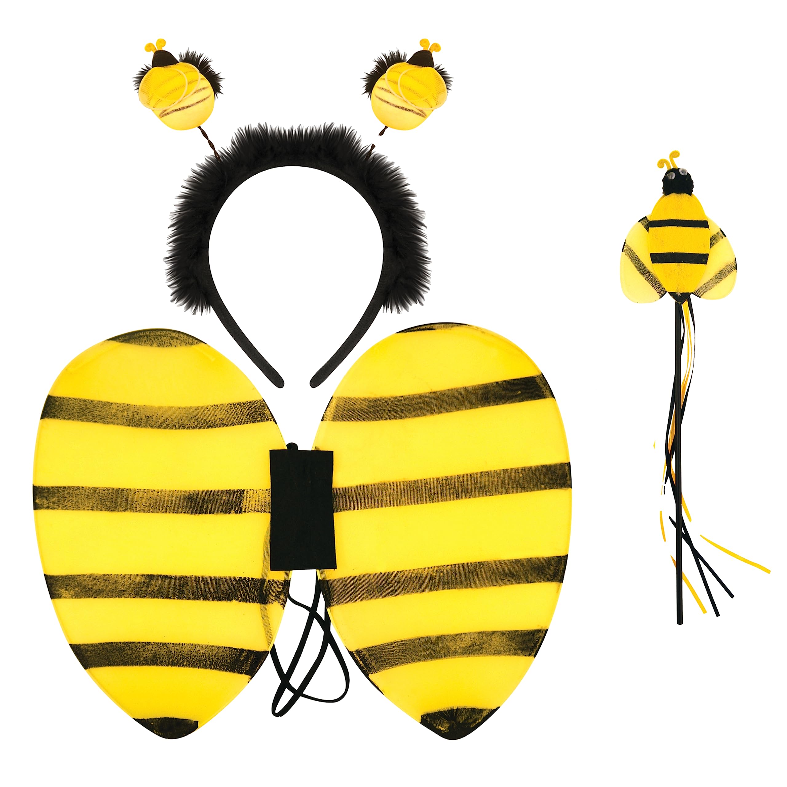 Lizzy Kids Bumble Bee Tutu Costume | Child Girls Fancy Dress Accessory for World Book Day Halloween Ears Animal Accessory Set
