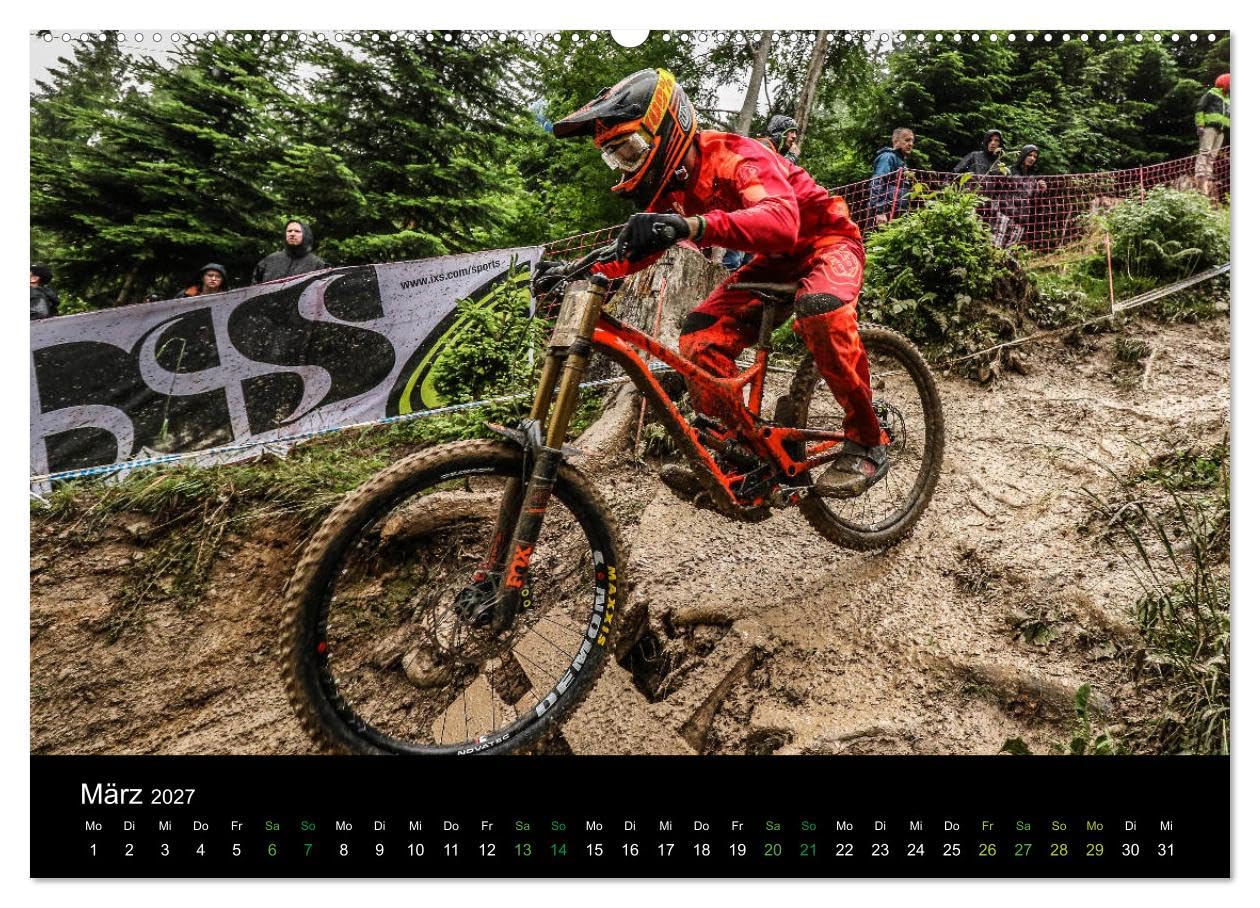 CALVENDO - Downhill Racing 2027 (Wandkalender 2027 DIN A2 quer), Monatskalender: farbig, actionreich, spannend, querformat