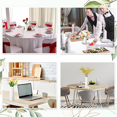 Miniatura 8 de Jarrones de plástico compuesto a granel, pequeños y altos jarrones florales cónicos para centros de mesa, florero irrompible para decoración de