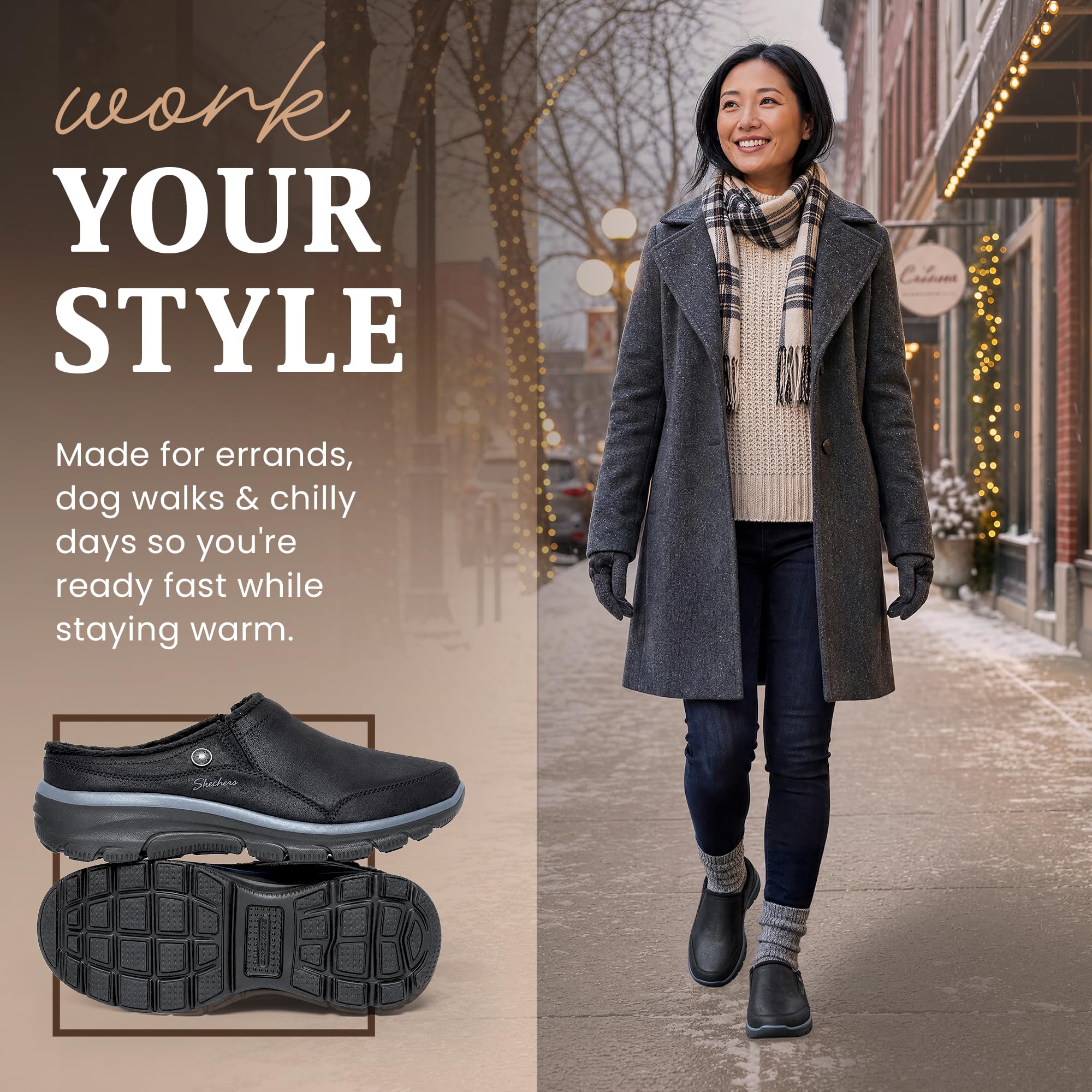 Skechers Fácil de Llevar - Latte 2 MuleMujer