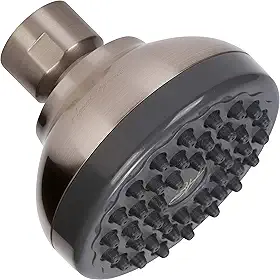 Chuveiro de aumento de pressão - Chuveiro de economia de água de alta pressão Melhor para chuveiros de baixo fluxo, 2,5 GPM - níquel escovado