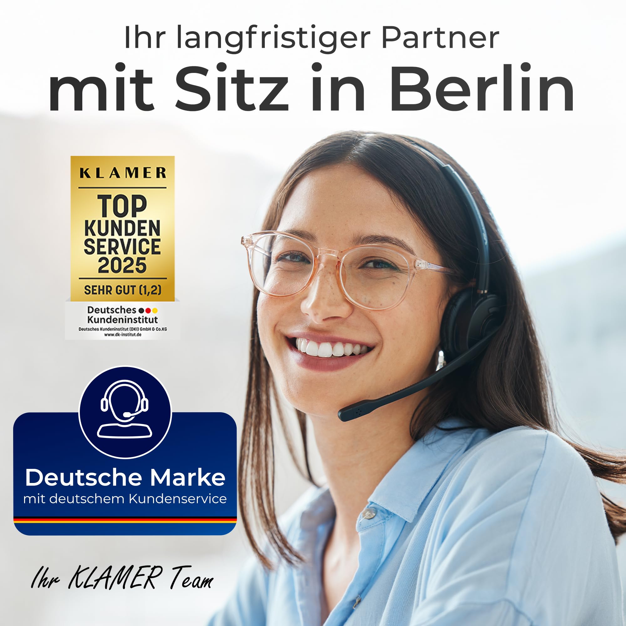 KLAMER Staubsauger beutellos mit HEPA H12 Filter gegen Tierhaare, 850 Watt | Fängt feinste Staubpartikel und Allergene zuverlässig ein. Geeignet für Hartböden, Teppiche, Polster, Treppen und Autos