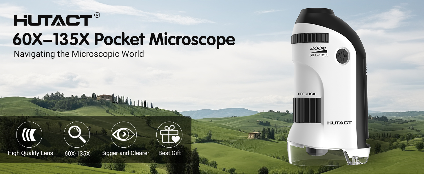 Amazon.com : 60-135X Miniscope Portable Microscope Kids