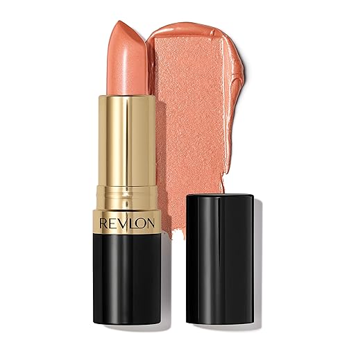 Revlon Lápiz labial Super Lustroso, labios de alto impacto con fórmula cremosa hidratante, infundido con vitamina E y aceite de aguacate en rojos y Revlon Lápiz labial Super Lustroso, labios de alto impacto con fórmula cremosa hidratante, infundido con vitamina E y aceite de aguacate en rojos y