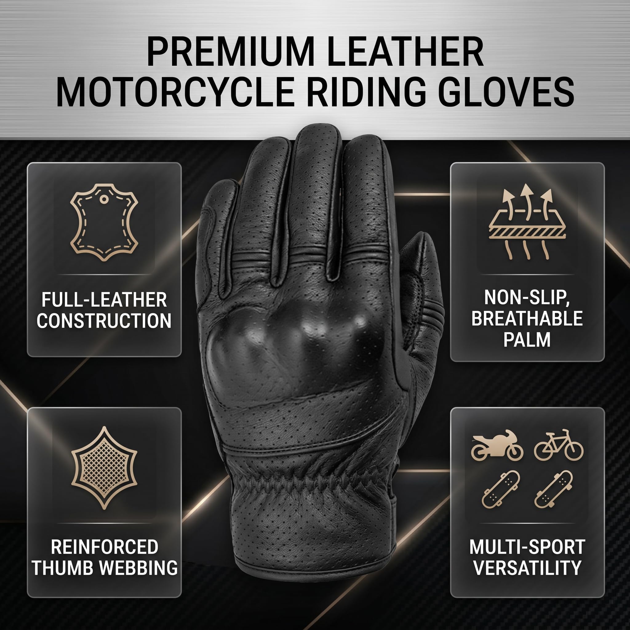 RiToEasysports de Motocicleta, de Cuero de Cuero Completo Protector contra la Motocicleta Callejera para Hombres y Mujeres