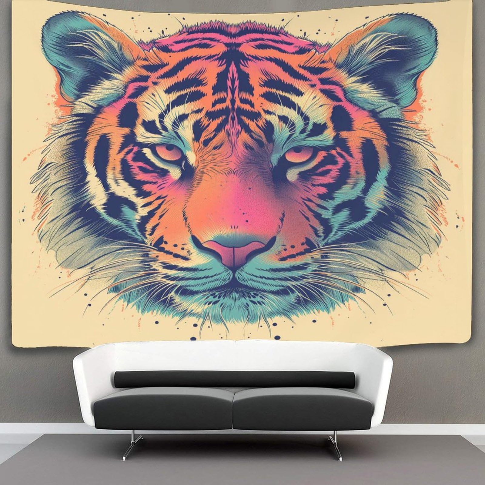 kaiyun Tiger Tapestry Animal Wall Hanging Bedroom Home Decor 70cmx100cm