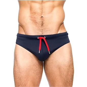 Mens Micro Low-Rise Swim Briefs, Solid Color