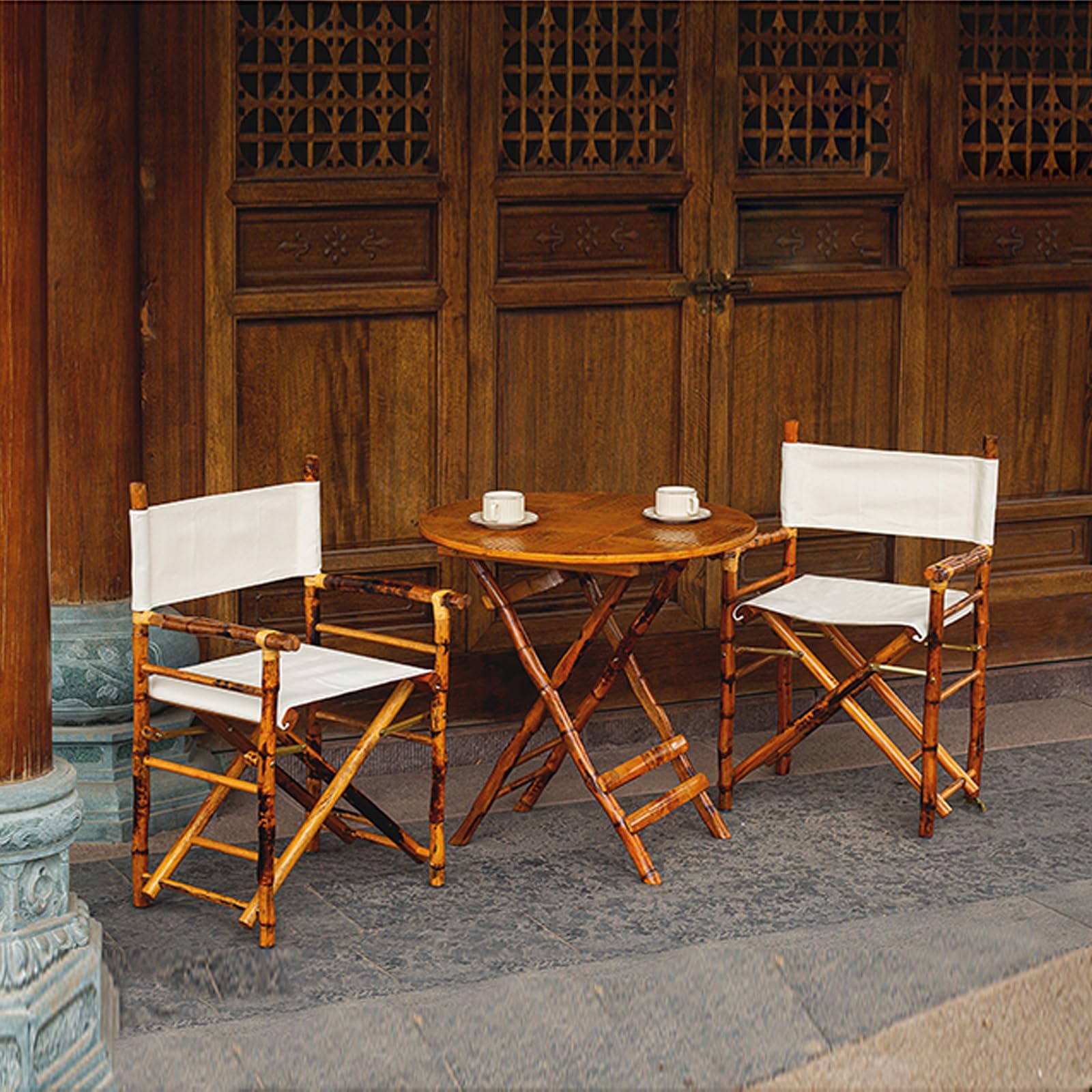 Sedia Trucco Pack Di Sedie Da Giardino Pieghevoli In Bambu00f9