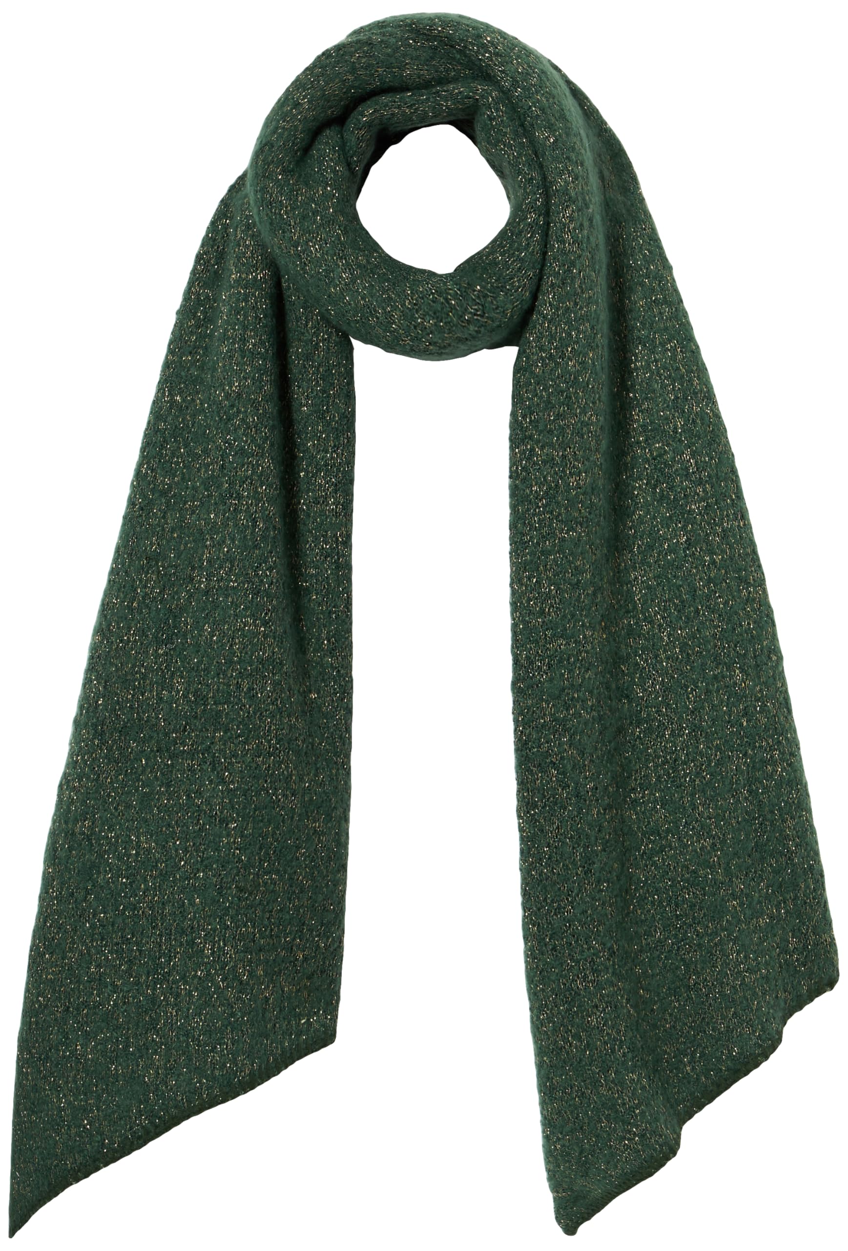 PIECES PCPYRON Lurex Noos BC Long Scarf, Trekking green/detail: Gold Lurex, One size