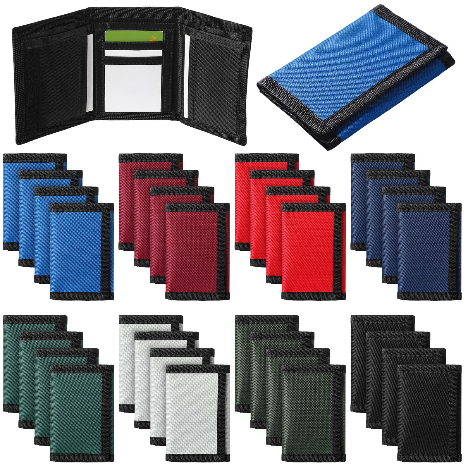 Aliceset 36 Pcs Kids Wallets Bulk for Boys Girls Ages 4-12 Classic